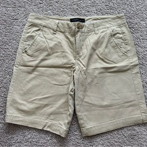 Aeropostale Khaki Bermuda Shorts Size 6